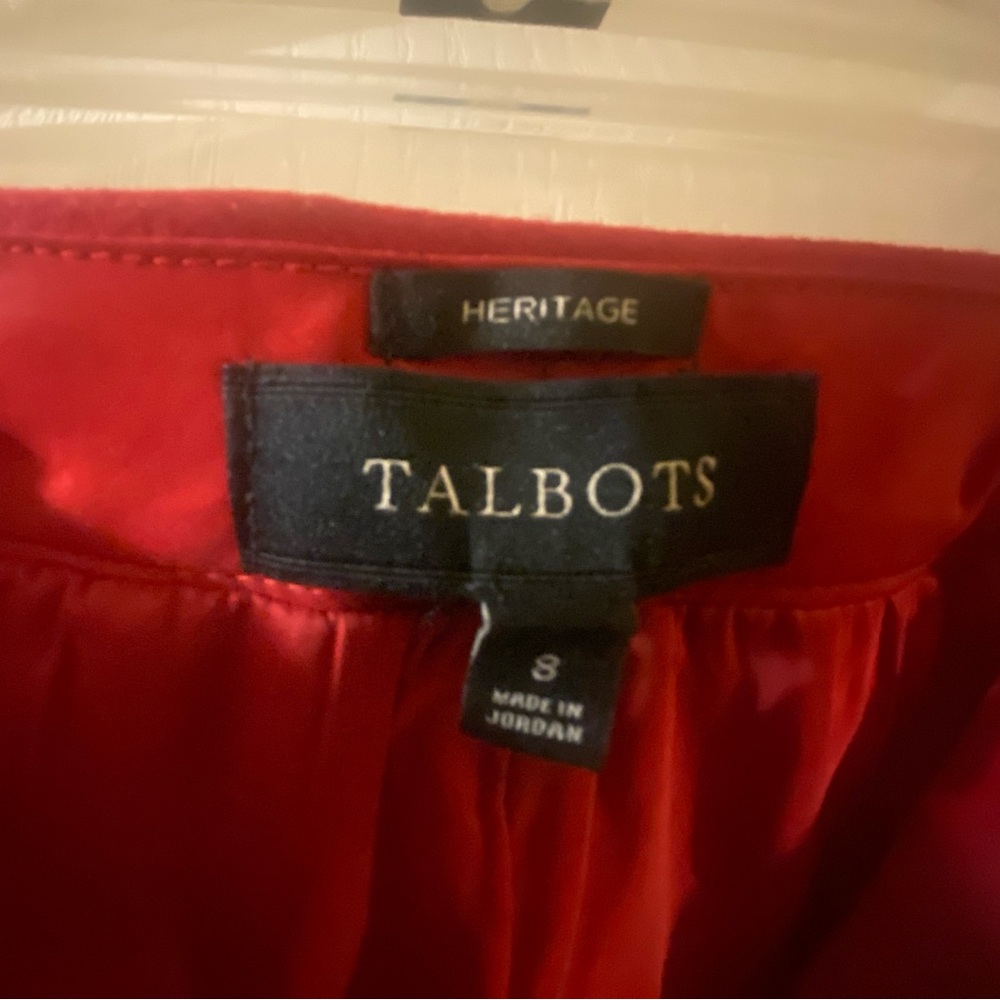Talbots Heritage Red Pants for Christmas size 8